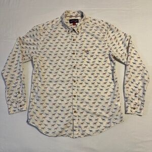 US Polo Assn Shirt Men's 42cm L Horse Print Button Down Western Cowboy Americana